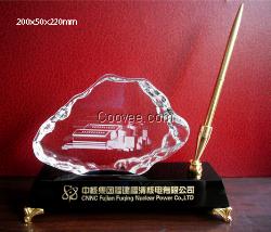 深圳辦公文具用品廠家 龍華水晶文具用品 精美文具臺